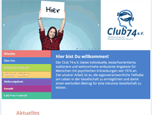 Tablet Screenshot of club74ev.de